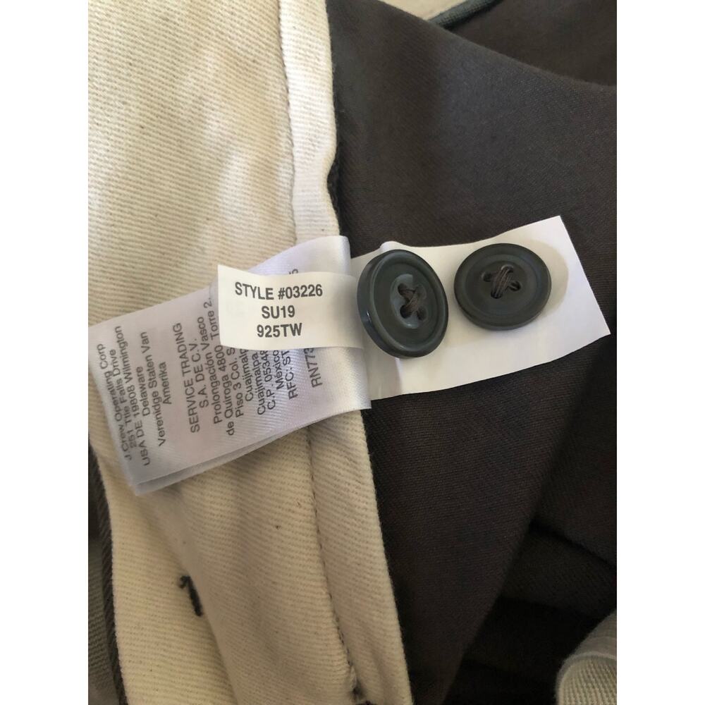 New J.Crew Always 484 Men Slim fit stretch chino pant Gray Size 44x34 - Picture 13 of 13